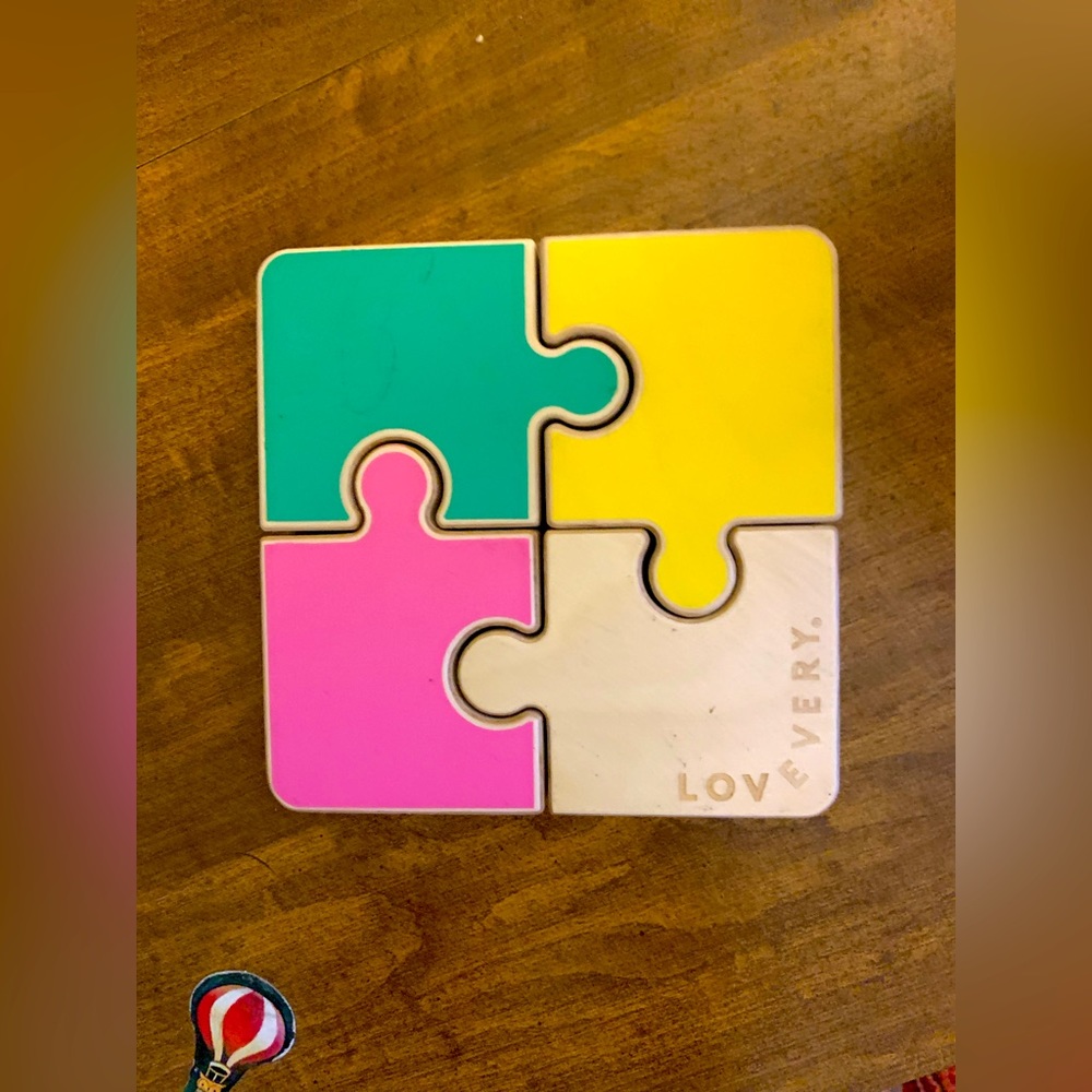 Lovevery • jigsaw puzzle • some pen marks • double sided